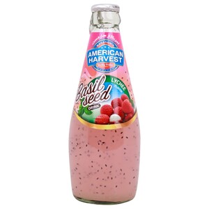 American Harvest Basil Seed Drink Lychee 290Ml