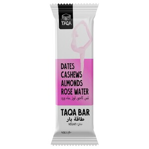 Taqa Bar Dates Cashews Almonds Rose Water 40G