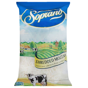 Soprano Shredded Mozzarella 2Kg