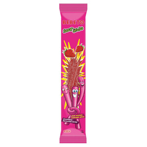 Bebeto Jelly Sour Stick Strawberry 25G