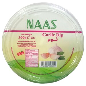 Naas Garlic Dip Ready To Eat 200G