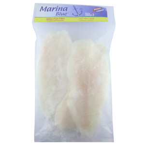 Marina Blue Frozen White Fish Fillet Pangasius 1Kg