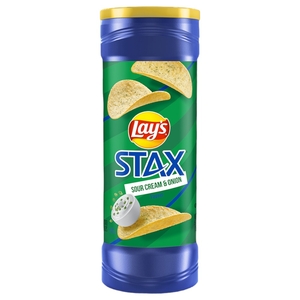 Lay's Stax Potato Chips Sour Cream & Onion 155G
