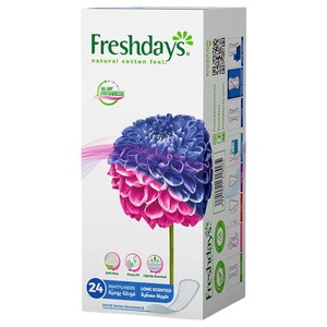 Freshdays Pantyliners Long Scented 24 Pieces