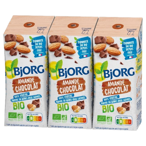 Bjorg Chocolate Almond Milk Organic 20Cl X3