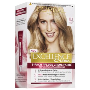 L'oreal Excellence Creme Hair Color Blond Clair Cendré 8.1