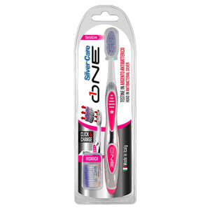 Silver Care One Toothbrush Sensitive+1Spare Head