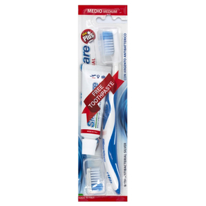 Silver Care Plus Toothbrush Medium+1Spare Head