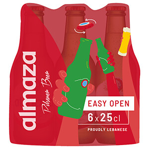 Almaza Pilsner Beer Bottle 25Cl X6