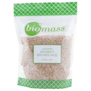 Biomass Basmati Brown Rice Organic 454G