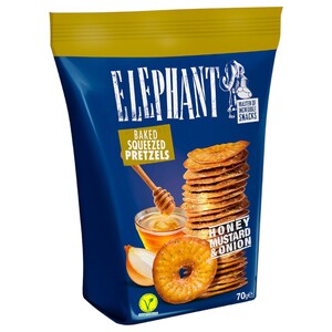 Elephant Pretzels Honey Mustard & Onion 70G