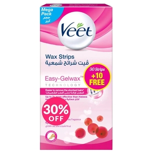 Veet Wax Strips For Normal Skin 30+10 Free