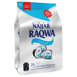 Najjar Raqwa Single Cup Decaf Plain 20 Pieces