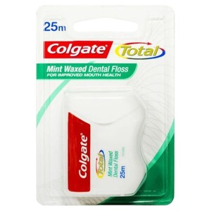 Colgate Total Dental Floss Mint Waxed 25M