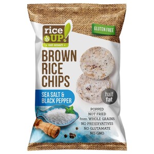 Rice Up! Brown Rice Chips Sea Salt & Black Pepper 60G