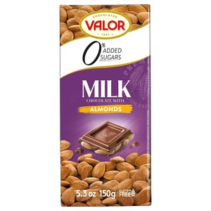 Valor Milk Chocolate With Almonds 150G
