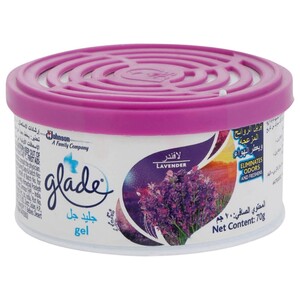 Glade Car Air Freshener Gel Lavender 70G