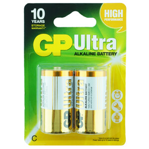 Gp Ultra Alkaline C 2 Pack