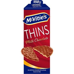 Mcvities Digestive Thins Milk Chocolate 150G