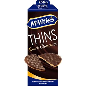 Mcvities Digestive Thins Dark Chocolate 150G