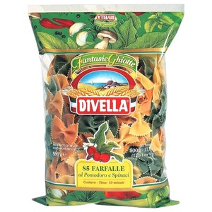 Divella Pasta Farfalle N85 Tricolor 500G