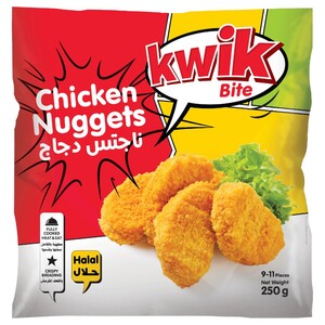 Kwik Bite Frozen Chicken Nuggets 9-11 Pieces 250G