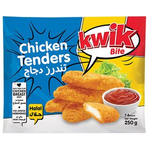 Kwik Bite Frozen Chicken Tenders 7-8 Pieces 250G
