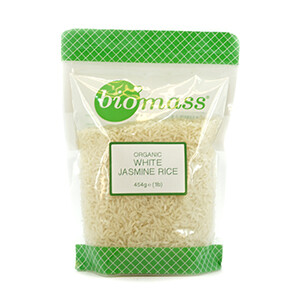 Biomass Organic White Jasmine Rice 454G