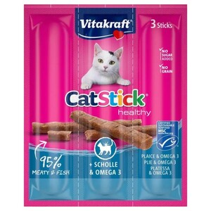 Vitakraft Cat Stick Mini Plaice & Omega 3 Pieces 18G