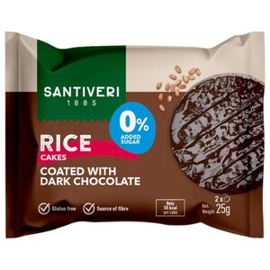 Santiveri Rice Cake Coated Dark Chocolate 25G