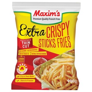 Maxim's Extra Crispy Sticks Fries 900G