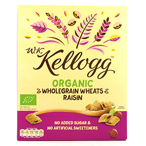 Kellogg's Organic Wholegrain Wheats Raisin 300G