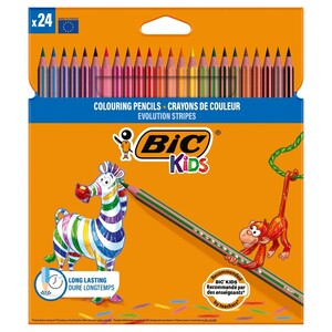Bic Coloring Pencil Evolution Stripes 24 Pieces