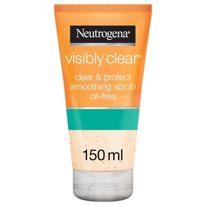 Neutrogena Facial Scrub Visibly Clear & Protect Oil-Free 150Ml