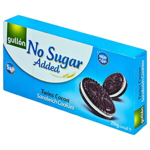 Gullón No Sugar Added Twin Black And White 210G