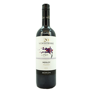 Zonin Merlot Vin Rouge 2015 75Cl