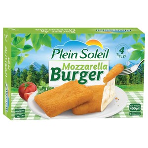 Plein Soleil Frozen Mozzarella Burger 4 Pieces 400G