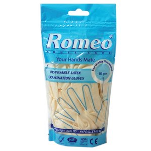 Romeo Latex Disposable Examination Gloves Small 10 Pieces