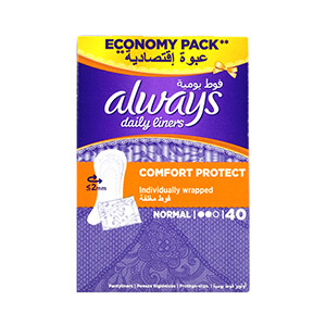 Always Daily Liners Normal 40S *10