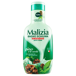 Malizia Shower Foam Pine & Green Tea 1000Ml