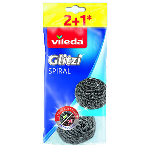 Vileda Glitzi Scourer Inox Spiral 2+1 Free