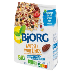 Bjorg Muesli Protein Soja Dattes Fruits 375G