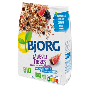 Bjorg Muesli Fibres Son De Ble Figues Pruneau 375G