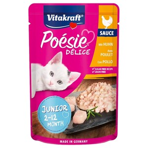 Vitakraft Cat Food Poesie Delisauce Chicken Junior 85G