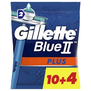 Gillette Blue Ii Plus 10+4 Free (14 Pieces)