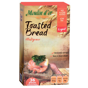 Moulin D'or Toasted Bread Multigrain Light 36 Pieces