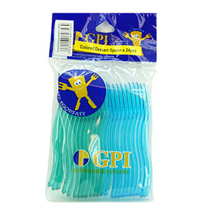 Gpi Colored Dessert Spoon 24Pcs