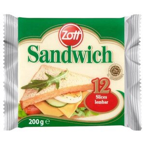 Zott Cheese Sandwich 12 Slices 200G