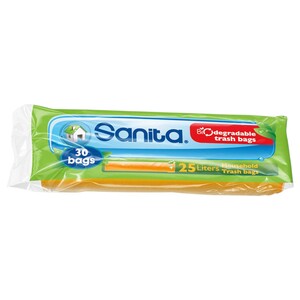Sanita Trash Bags Yellow 25L 30 Pieces