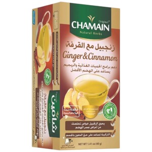 Chamain Tea Ginger & Cinnamon 20 Bags 40G